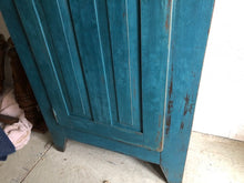 Load image into Gallery viewer, Primitive Blue Painted Cupboard