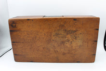 Load image into Gallery viewer, Antique Wooden Tobacco Box