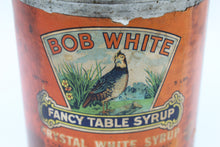 Load image into Gallery viewer, Bob White Fancy Table Syrup Tin