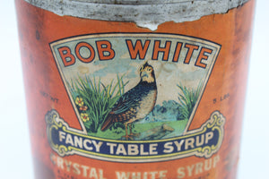 Bob White Fancy Table Syrup Tin