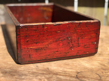 Load image into Gallery viewer, Red Wash &quot;Assembly L&quot; Wooden  Box