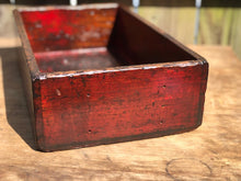 Load image into Gallery viewer, Red Wash &quot;Assembly L&quot; Wooden  Box