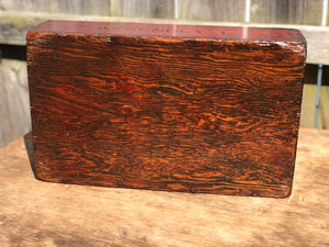 Red Wash "Assembly L" Wooden  Box