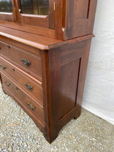 Antique Victorian Walnut Cupboard