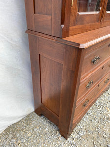 Antique Victorian Walnut Cupboard