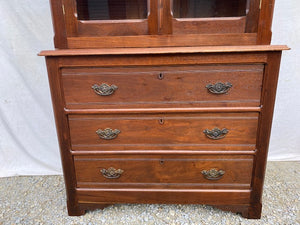 Antique Victorian Walnut Cupboard