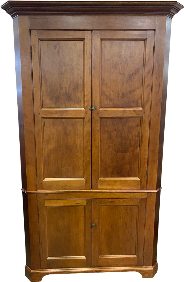 2 pc. Cherry Corner Cupboard