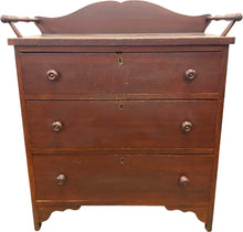 Load image into Gallery viewer, Country Red Painted Washstand