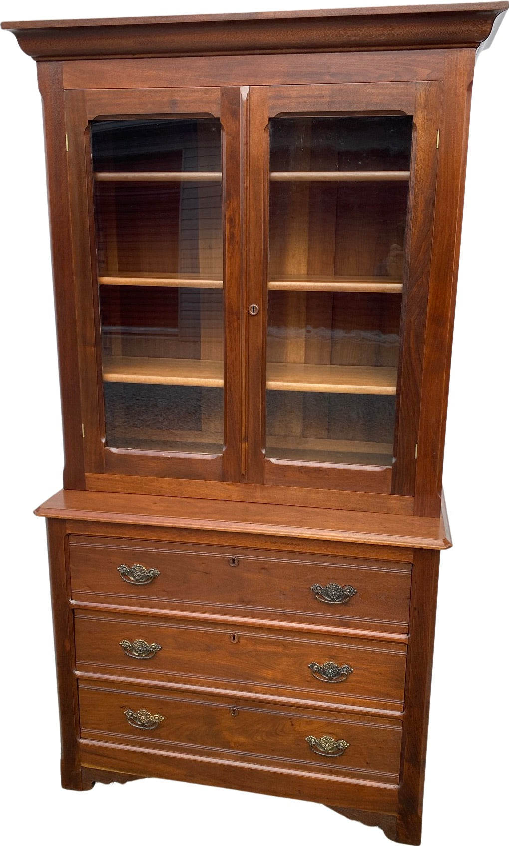 Antique Victorian Walnut Cupboard