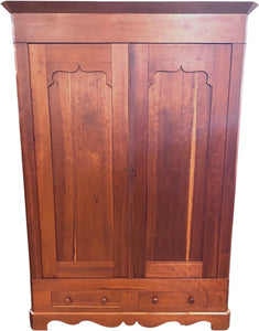 Late 1800's Cherry Knockdown Wardrobe