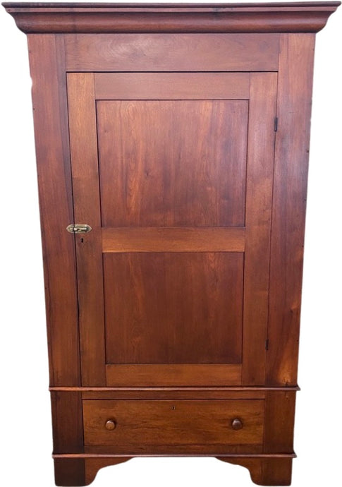 Solid Walnut 1 Door Wardrobe